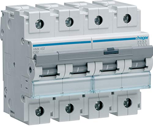 Hager Serie HM – Automatischer Leitungsschutzschalter Serie – HM curva-c 50 kA 4-polig 32 A