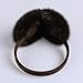 ZGHQHCDRH Unisex Real Mink Fur Earmuffs With Velvet Band Mens Womens Foldable Ear Warmer-Luxury Winter Fashion(Coffee Brown)