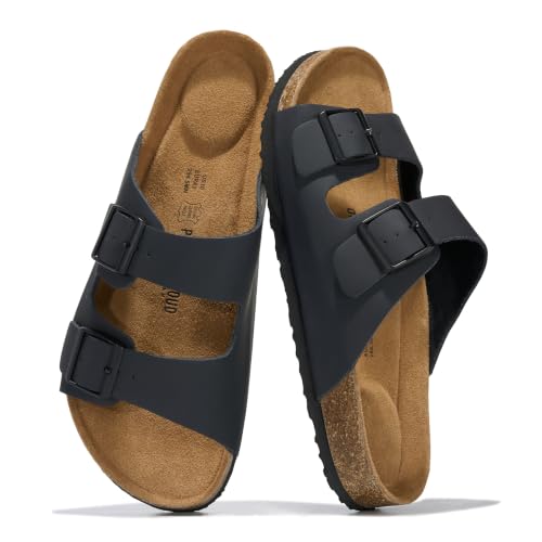 Image of Project Cloud Mens Sandals, 100% Genuine Leather Mens Slides (Heritage)