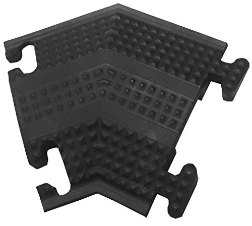 Electriduct Home 'n' Office Small Drop Over Cord Protector - 45° Right Turn | Black