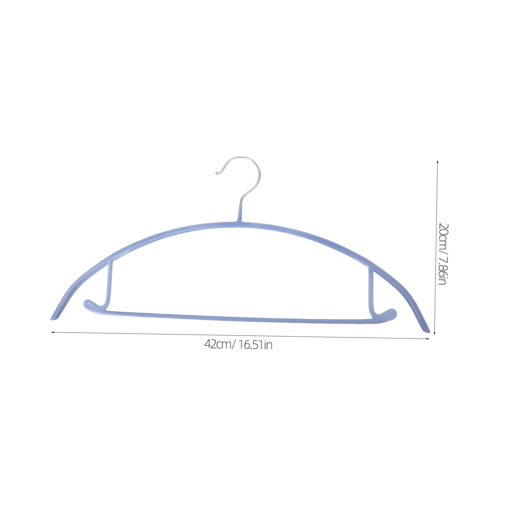 Cabilock 10Pcs Skidproof Clothes Hanger Heavy Duty Semicircle Design for Coats Sweaters Non Slip Space Saving for Closets Dorms and Laundry Rooms