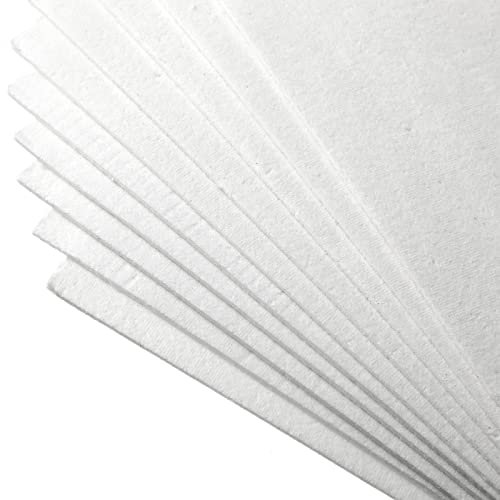 10 Pcs Ceramic Fiber Paper 11 X 12 X 0.12 In High Temperature Ceramic Fiber Rectangle Paper White Insulation Gasket Paper Fireproof Microwave Kiln Papers Sheet For Stove Furnace Fireplace Diy Material #TOP6