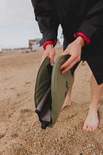Tapis de plage imperméable vert de qualité supérieure avec finitions soignées