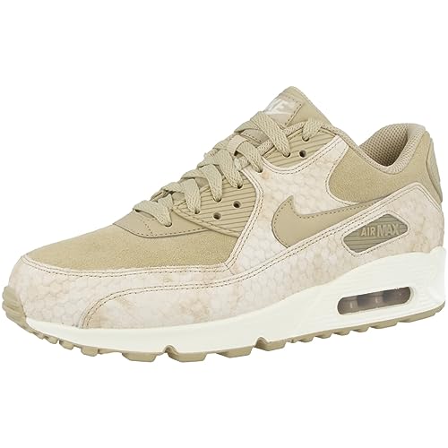 NIKE Wmns Air Max 90 Premium Lifestyle Sneakers Womens Linen/Linen-Sail New 896497-2004