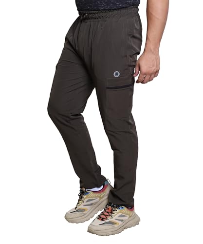 Image of Track Pant for Men - Polycotton Joggers, Gym Pants & Lowers for Men with Adjustable Waist, Moisture-Wicking Fabric & Pockets - Cargo & Ideal Sports Pajamas for Workout & Casual Wear