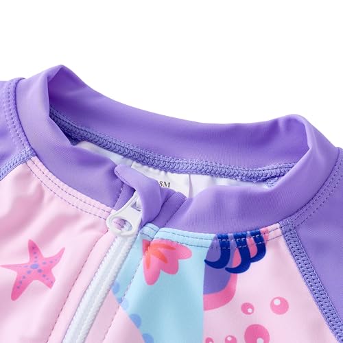 Image of UMELOK Baby Girl Swimsuit Infant Rash Guard Swimwear Bathing Suit