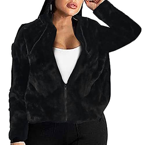 Veste à capuche en molleton chaud effet faux peau de mouton
