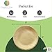 Charity Leaf Disposable Palm Leaf 5" Round Plates (50 pieces) Bamboo Like Serving Platters, Disposable Boards, Eco-Friendly Dinnerware For Weddings, Catering, Events 3