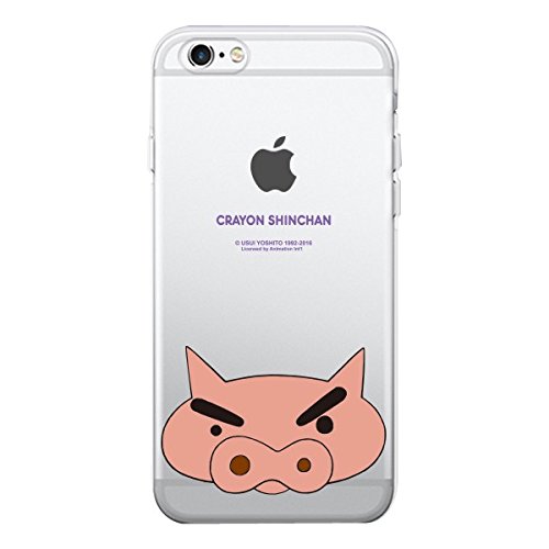 iPhone16 Pro Max 用 クレヨンしんちゃん クリア ケース 【日本国内から発送】 CrayonShinchan Point S1 Clear Case アイフォン 16 プロ マックス 対応 TPU ゼリー キャラクター カバー Type6