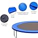 JIUYEKEW 8/10/12/13/14/15/16 FT Trampoline Safety Pad, Round Spring Edge Protective Cover,Trampoline Protection Mat, Waterproof and Tear-Resistant (8ft)