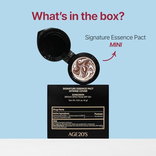 AGE20'S Signature Essence Pact Mini – 21N Vanilla Cushion Foundation SPF 50+ — view 9