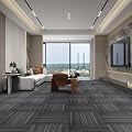 ALTRUISTIC Heavy Duty Commercial Carpet Tiles 24" x 24", 18 Pcs/72 sq ft (FlexLok tabs Included),Non-Slip Soft Square Carpet Floor Tile for Office Bedroom Living Room Kitchen Garage Gym (Black)