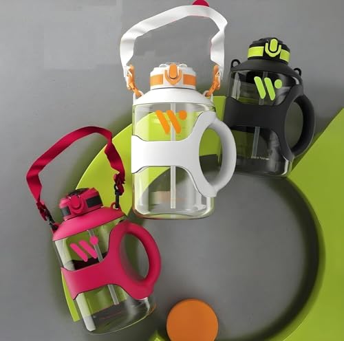 Image of Breewell 2200ml Sport Water Bottle With Strap Portable Durable Gym Fitness Outdoor Climbing Picnics Drinking Bottle | Multicolor