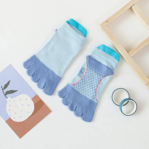 FAMKIT Kids Toe Socks 5 Pair Children Five Finger Toe Socks Breathable Cotton Sports Five Finger Socks for 3-12 Years2