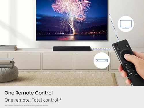 Image of Samsung B-Series Soundbar HW B400F 2.0 ch Soundbar with Built in Subwoofer (2025 Model) One Remote Control, Surround Sound Expansion, Voice Enhance Mode