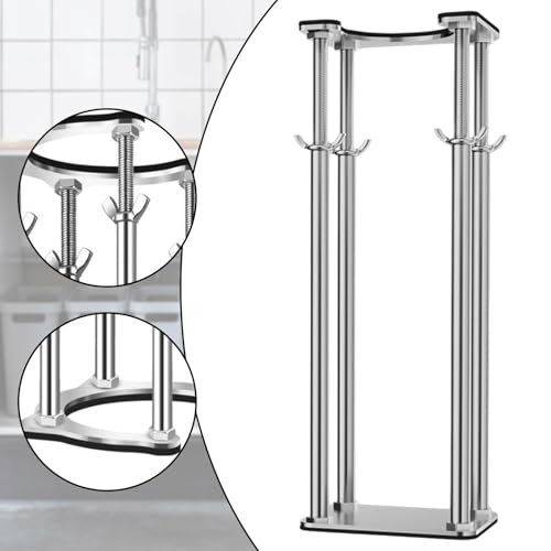 Soporte para lavabo extensible de 18 a 28cm para reformas de cocinas 8