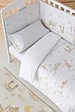 Eiffel Baby Protector Cuna Acolchado. Chichonera bebe. 100%