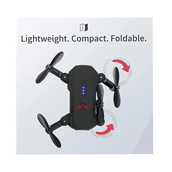 HJRBM Camcorder Objektive Faltbare Drohne mit Kamera 480P D83 Mini Tragbare Fernbedienung RC Quadcopter – Bild 4