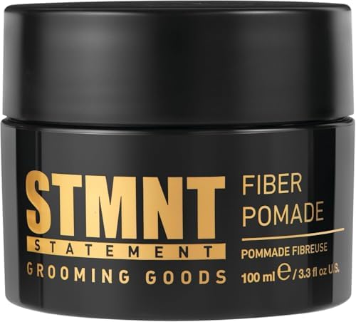 STMNT Grooming Goods Fiber Pomade, 3.38 oz | Semi-Matte Finish | Strong Control | Easy To Wash Out