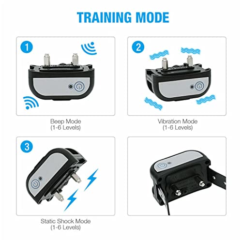 cutecool Clôture électrique sans Fil pour Chien, système de Confinement pour Chien, conteneur de délimitation, récepteur de Collier de Dressage Rechargeable étanche IP65