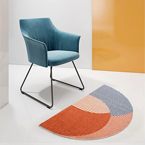 Thrilrug Half Round Inside Door Mats For Front Door Mat Indoor 17"X28" Entryway Rug Boho Door Mat,Half Circle Cute Welcome Mat Indoor Entrance Mats,Semicircle Mud Dirt Trapper Non-Slip Low-Profile #TOP1