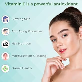 GLIMLACH Vitamin E Capsule for Glowing Face, Skin and Hair Nutrition (15 Capsules Each) (pack of 5)