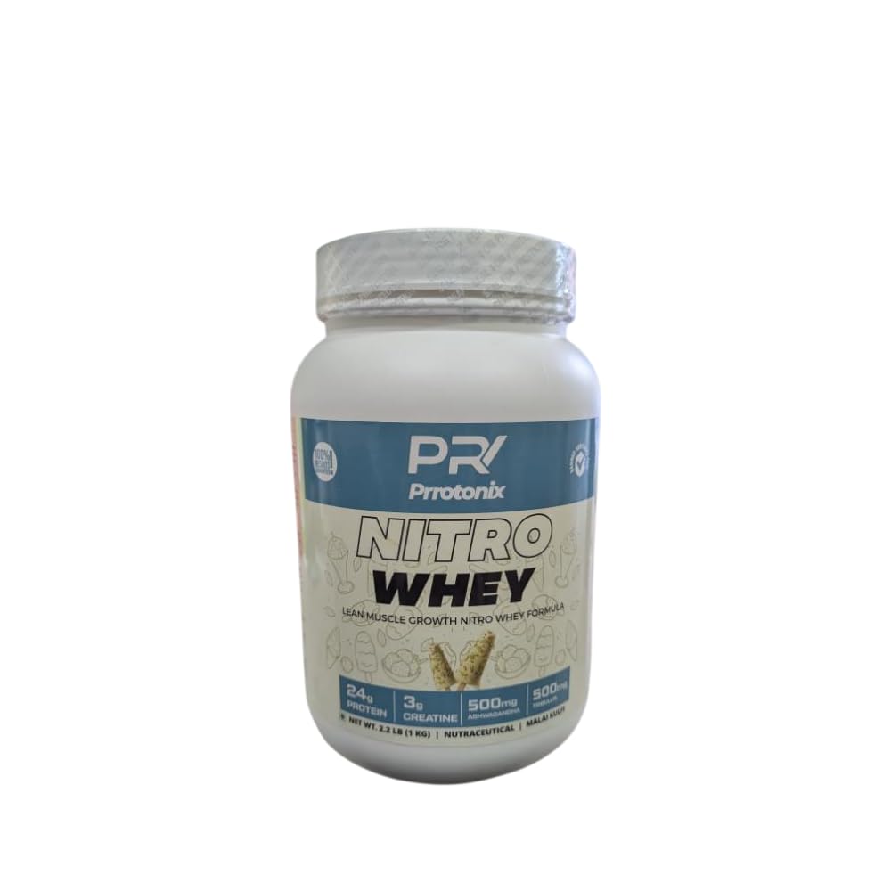 Whey Nitro Protein Powder | Multiphase Formula with Added Amino Acids | Post-Workout Dietary Supplement | Malai Kulfi, 1 kg-image-38