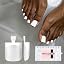 Milky White Press On Toenails 150pcs