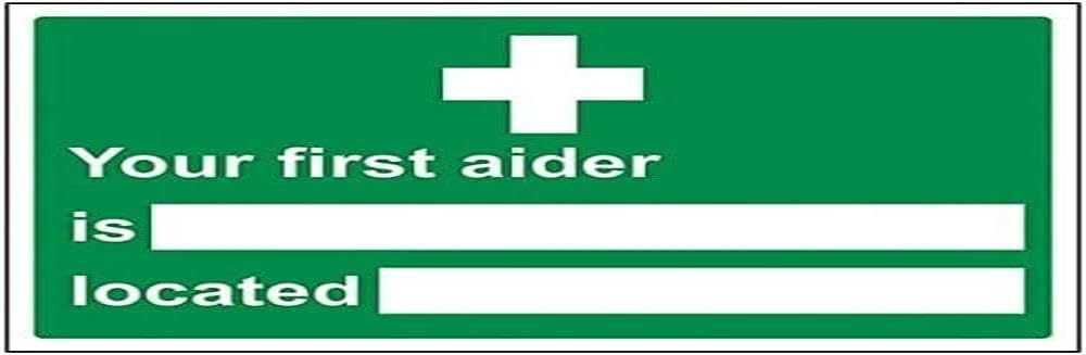 First Aid General - First Aider/Location - 200 X 150mm