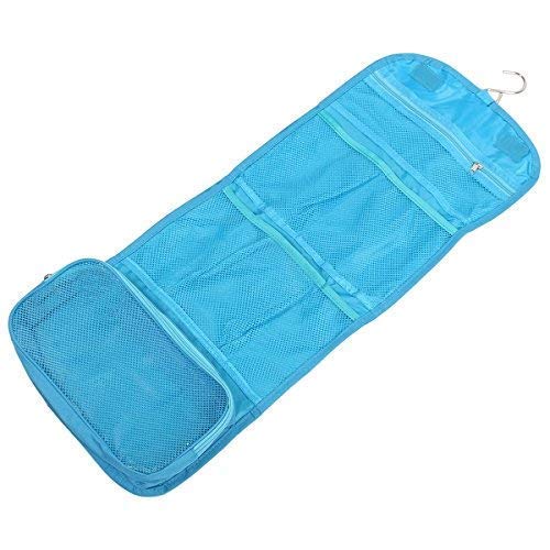 Bathroom Wall Hanging Storage Traveling Bag Toiletry Make Up Bag Organizer Space Saving Portable Waterproof Travel Toiletry Hanging Bag Foldable Wash Bags Kit for Travel Business Trip (1Pcs)