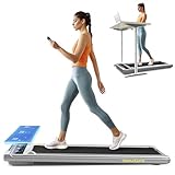 2 in 1 Electric Treadmill, Walking Pad Laufband für Zuhause, 10km/h Elektrisches Laufband...
