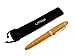 Lanxivi Jinhao 159 Fountain Pen Medium Nib Orange Color Silver Trim Big Heavy with Pen Pouch