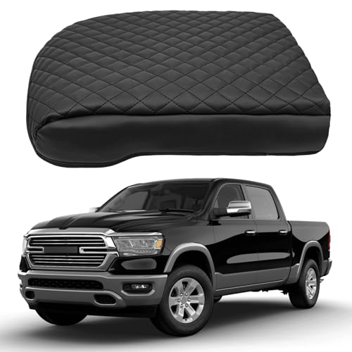 Image of Center Console Armrest Cover for Dodge RAM 1500 2500 3500 2019 2020 2021 2022 2023 2024 2025 Accessories Fully Covered Anti-Scratch Protector Interior Accessories(Only for Bucket Seat Console)