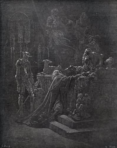 Lienzo de Don Quijote de Gustave Doré 60x90cm para decorar un salón clásico y elegante