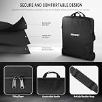 NEEWER 18" Ring Light Carrying Bag with Separate Storage Bag Expandable for 30.7"/78cm Folded Light Stand Tripod, 23.6"x22.8"/60x58cm Lightweight Nylon Protective Bag for Ring Light with Stand, RU-009