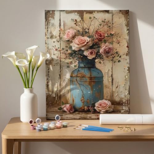Image of HASTHIP Paint by Number Kit for Adults 40x50 cm Canvas Acrylic Set