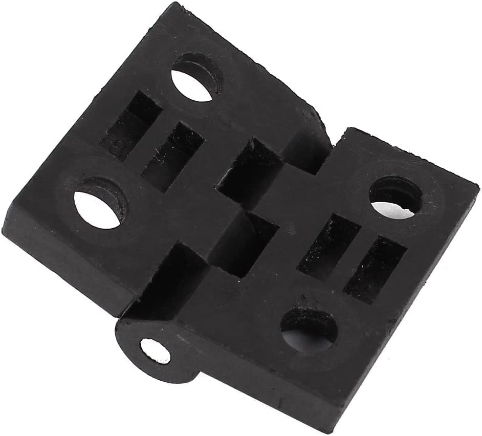 Cerniere per Ante della Cucina, Clip per Ante dell'Armadio, Cerniera per Tubo per Porta Nera piegata da 50 mm x 40 mm
