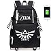 Produktbild YOYOSHome Anime The Legend of Zelda Cosplay Rucksack Tagesrucksack Büchertasche Laptoprucksack Schultasche mit USB-Ladeanschluss