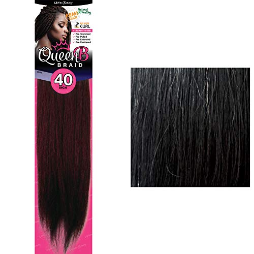 Queen B Braid (Pre-Stretched) 40 inches (1 (Jet Black))