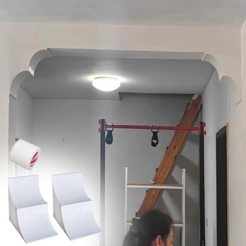 DIY Doorway Arch Kit - 3D Decorative Plaster Molding, Chinese-Style Gypsum Trim for Living Room, Elegant Internal Arch Corners, Perfect Home Decor (10x10x10cm)