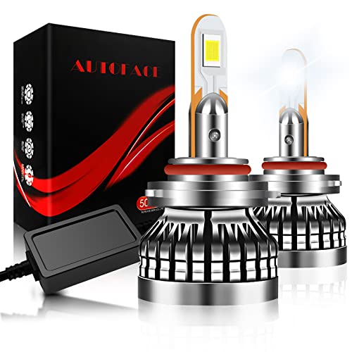9005/HB3 Led Headlight Bulbs,100W 14000 Lumens Led Headlights DRL, 6000k White High Beam Led Headlight Restoration Kit, Pack of 2