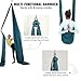 VEVOR Aerial Silk & Yoga Swing, 8.7 Yards, Aerial Yoga Hammock Kit with 100gsm Nylon Fabric, Full Rigging Hardware & Easy Set-up Guide, Antigravity Flying for All Levels Fitness Bodybuilding, Green