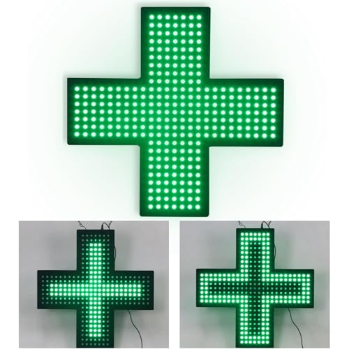 Segnale LED per Farmacia con Croce Medica – Luminoso Display Elettrico per Vetrine di Farmacia, Decorazione Robusta per Interni/Esterni, Installazione Semplice
