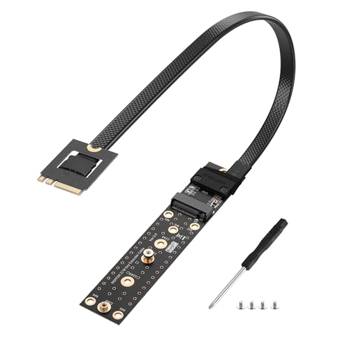 Câble M.2 NGFF Key A+E vers M.2 M pour étendre un slot SSD NVMe étroit