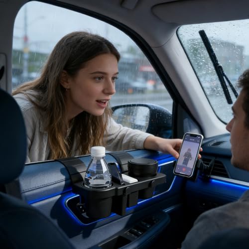 Extendeur de rangement multifonction pour vitre anti-renversement voiture - 2