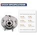 PAROD [Set of 2 513324 Front Wheel Hub & Bearing Assembly Compatible with 2011-2023 Dodge Durango, 2011-2021 Jeep Grand Cherokee, 2022 Grand Cherokee WK,5Lugs