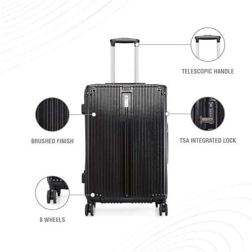 Image of Baomi Solid Gold Range Black Color 26 inch Medium Trolley