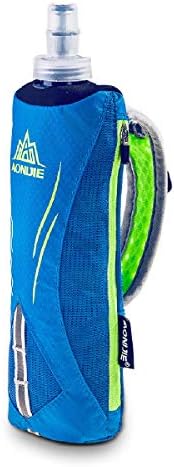 Azarxis TPU Soft Flask Collapsible Water Bottle Running Folding Gel Water Reservoir Handheld for Hydration Pack Hiking Cycling Climbing Jogging Marathon Trail Race