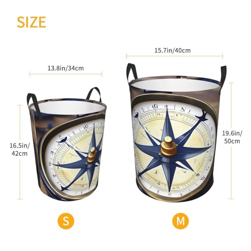 Panier à linge boussole pour chambre à coucher et organisation des couvertures - 6