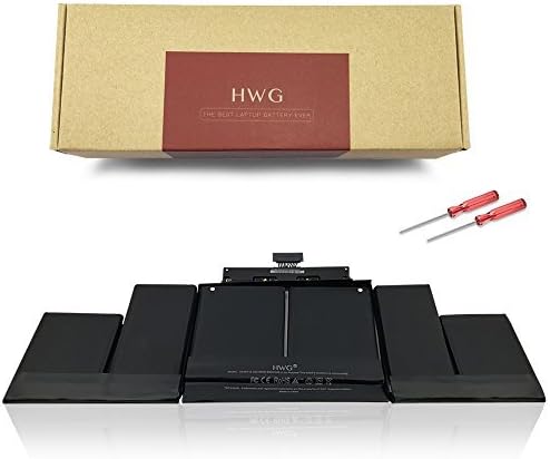 HWG A1494 Battery Compatible A1398 MacBook Pro 15" Retina (Late 2013 & Mid 2014), Fits ME294 ME293 (11.26V 8440mAh)